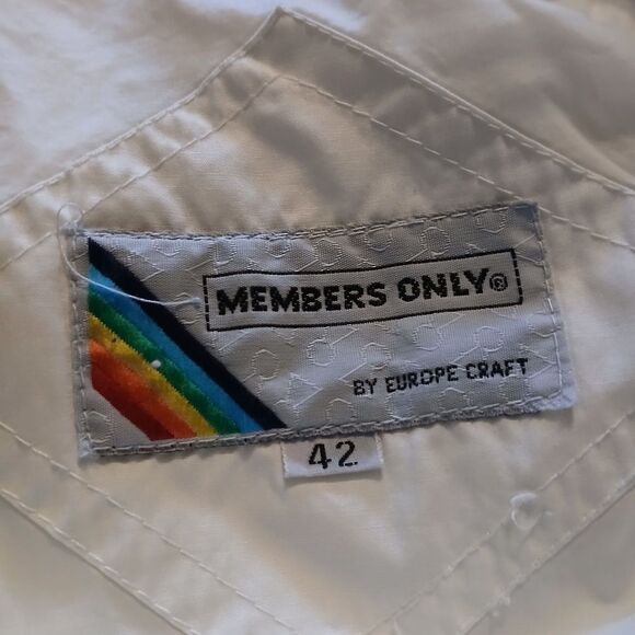 Vintage Members Only Jacket Rainbow Tag Size 42 - Picture 8 of 12